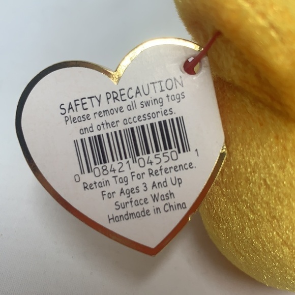 Ty Beanie Babies November Birthday Bear - Yellow w/Tags, 2002 - Picture 7 of 9